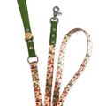 Christmas Dachshunds - Handmade Vegan Leather Dog Leash - Green