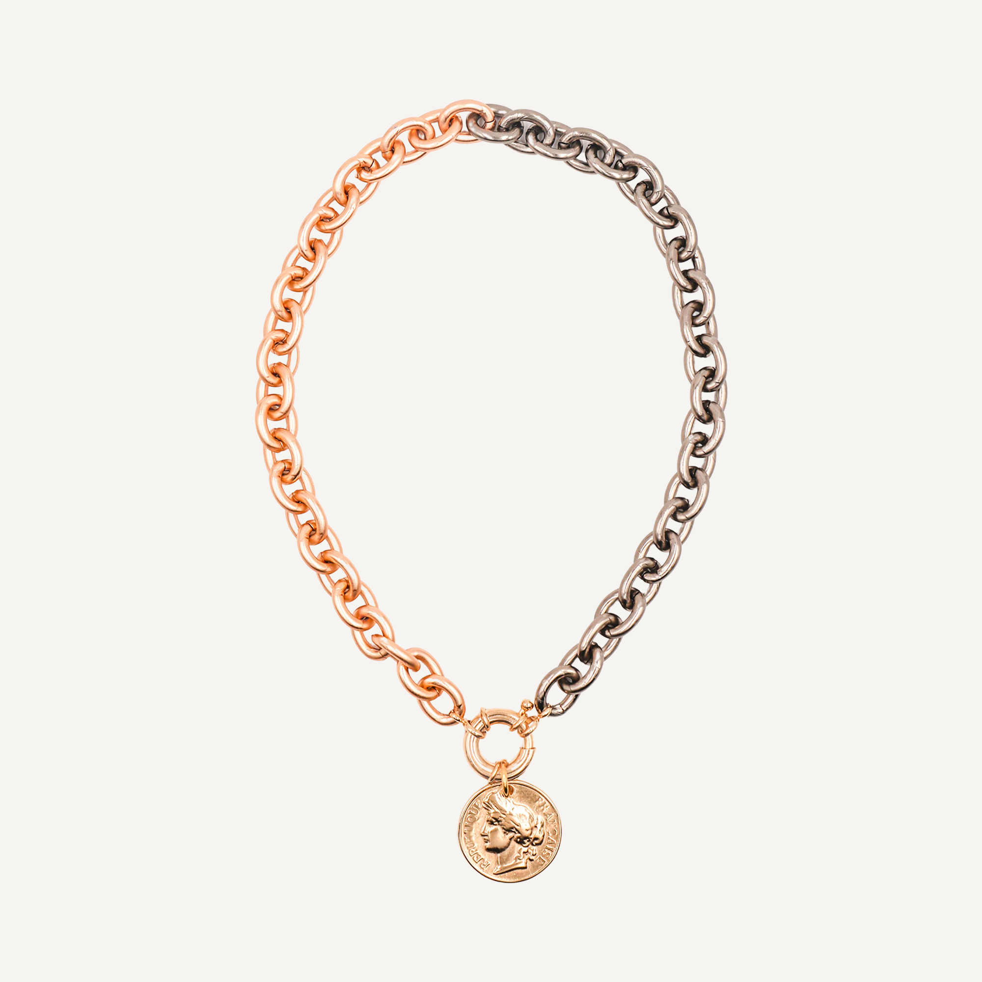Collares cortos mujer CHAINET Moneda