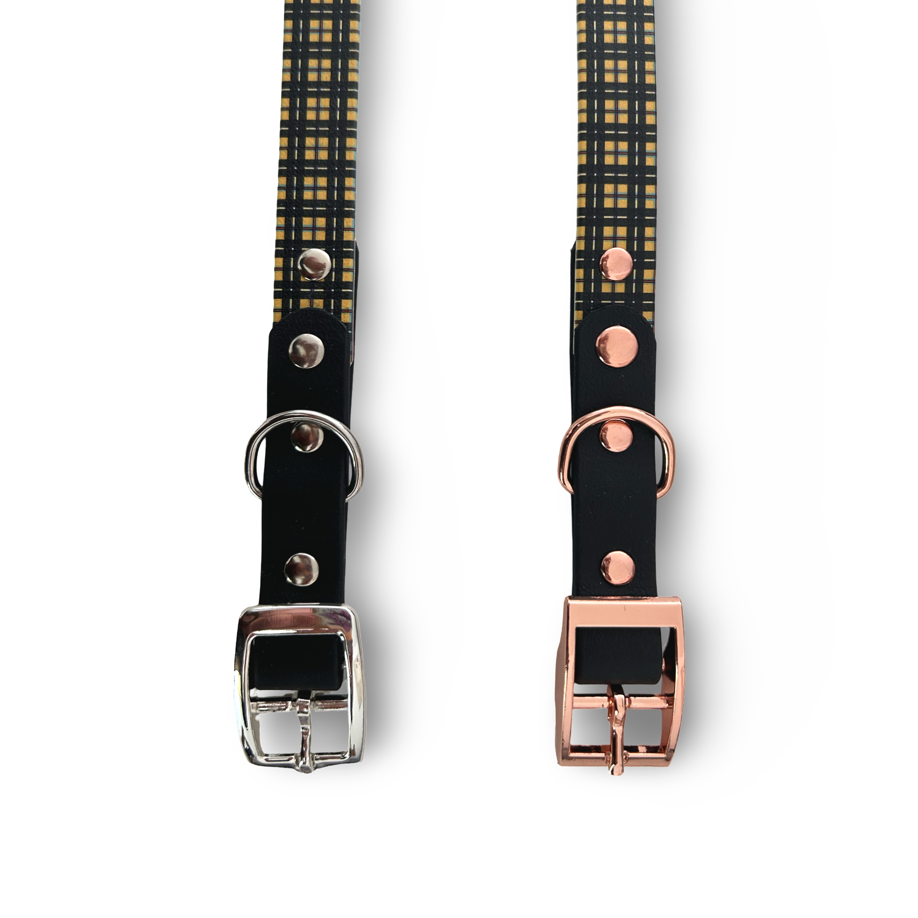 Cornish Tartan Handmade Dog Collar - 2 Colour 20mm