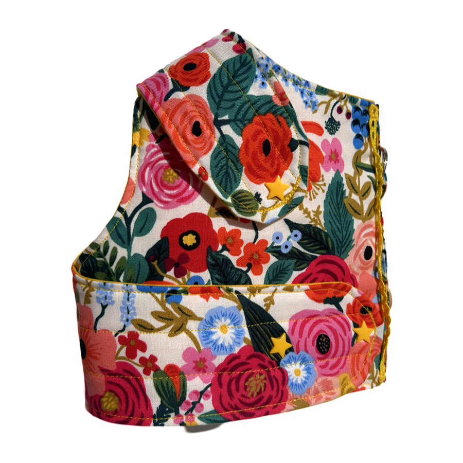Test Samples - Handmade Vest Dog Harness - Garden Party