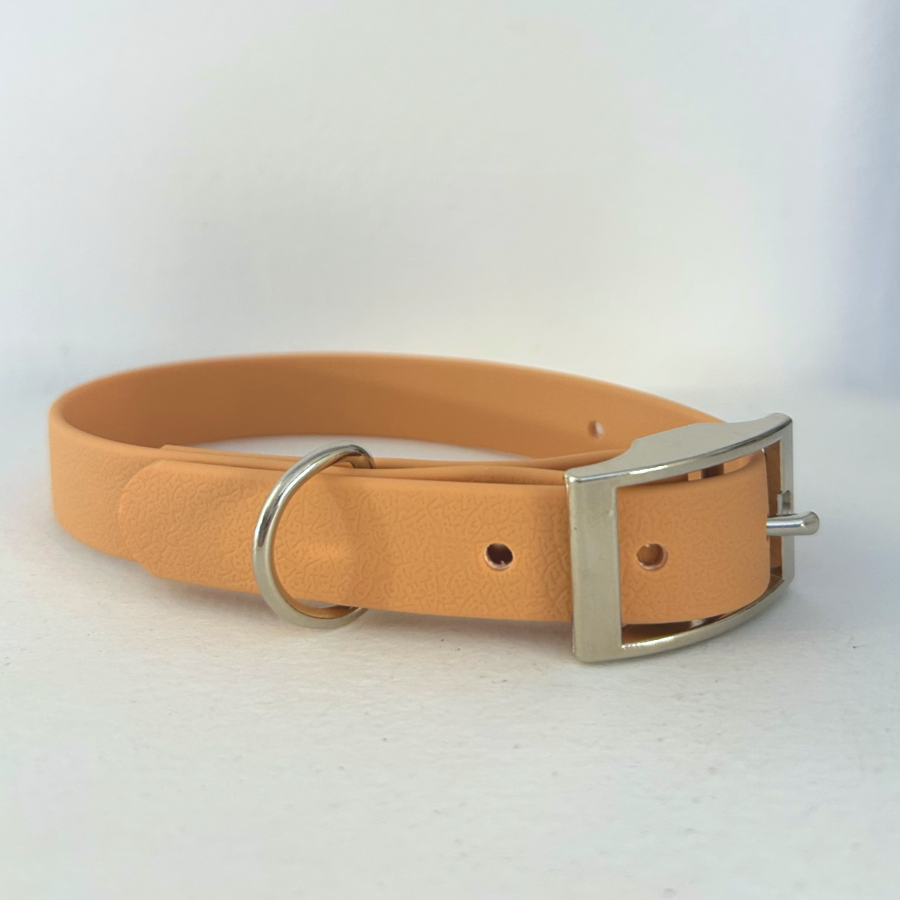 Handmade Biothane Dog Collar - Tan - 20mm
