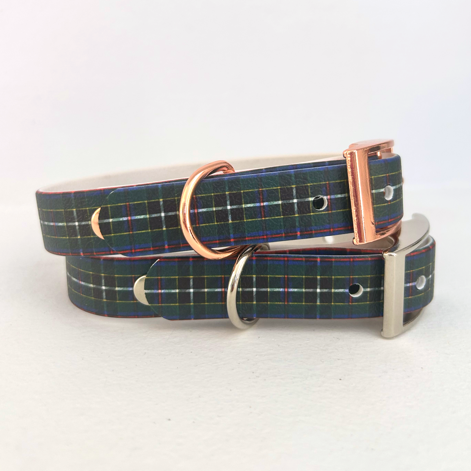Cornish Hunting Tartan Handmade Dog Collar