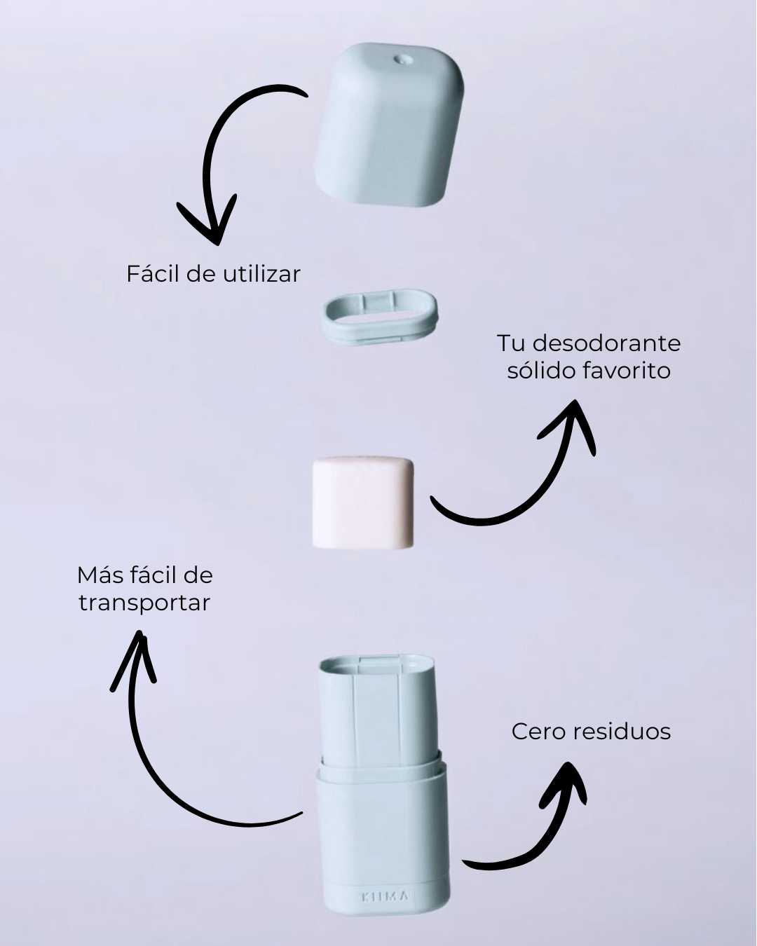 Aplicador + 1 Desodorante Sólido ECO