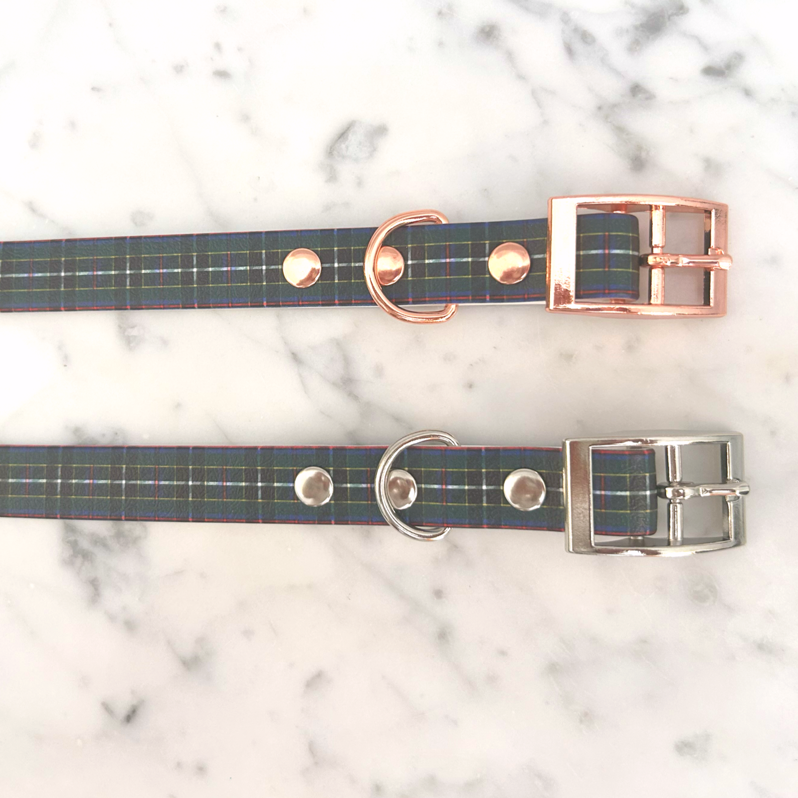 Cornish Hunting Tartan Handmade Dog Collar