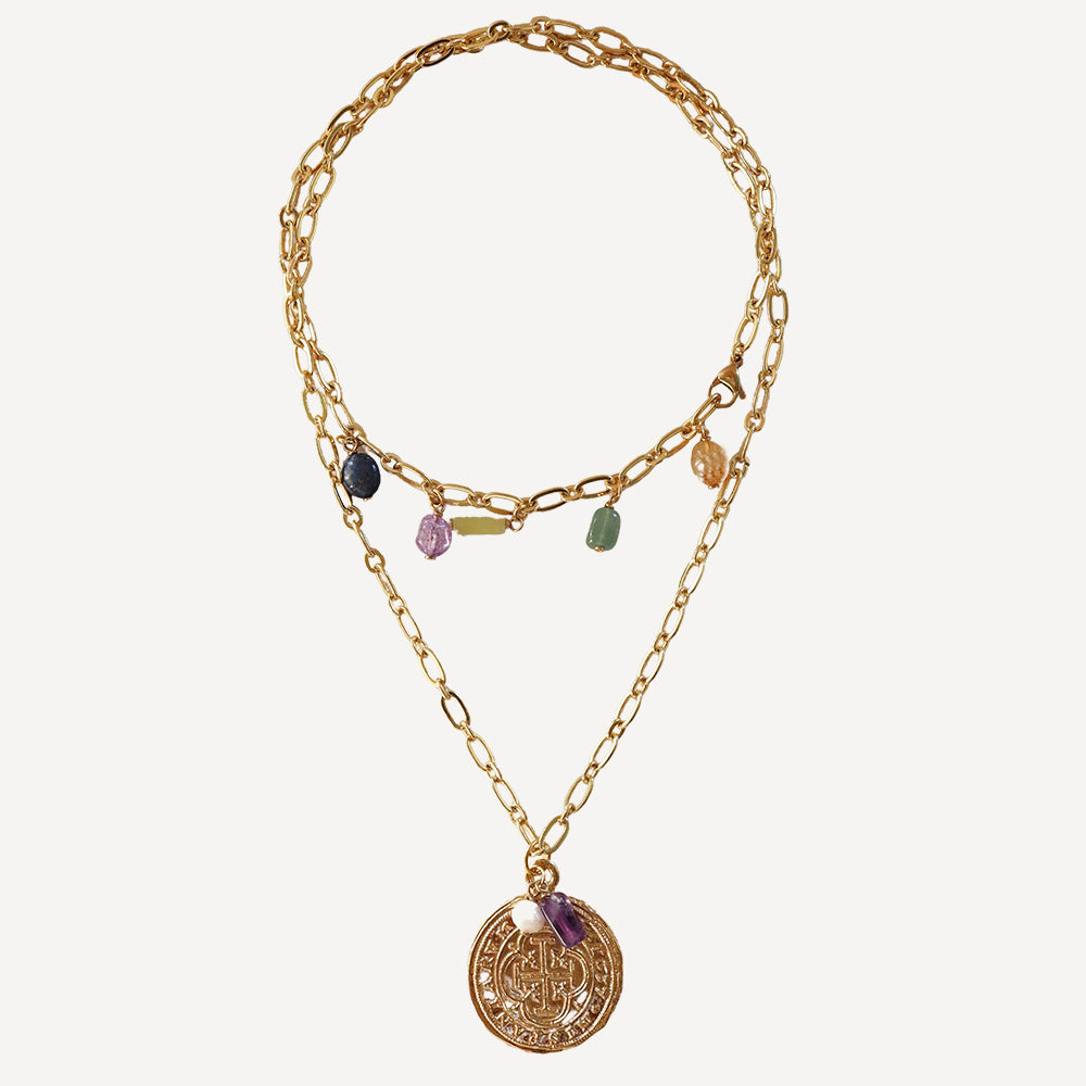 Collar largo COOL Moneda