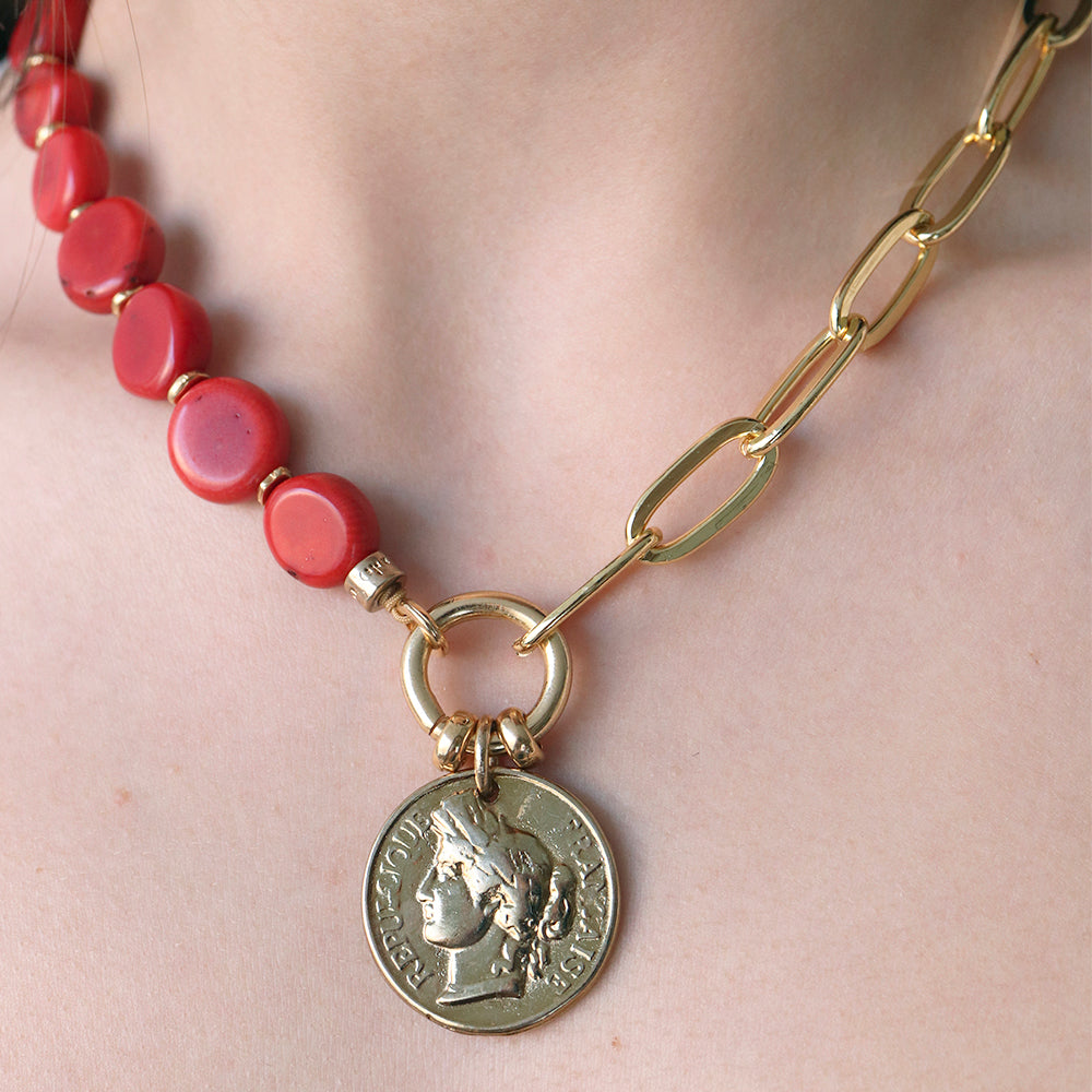 Collar corto cadena mujer EUNICE