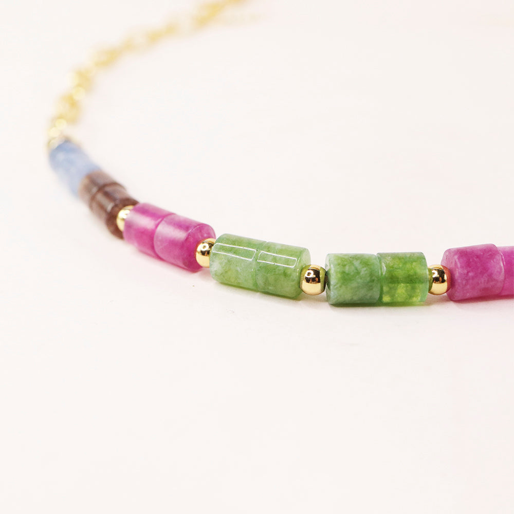 Collar piedras naturales ROUN liso