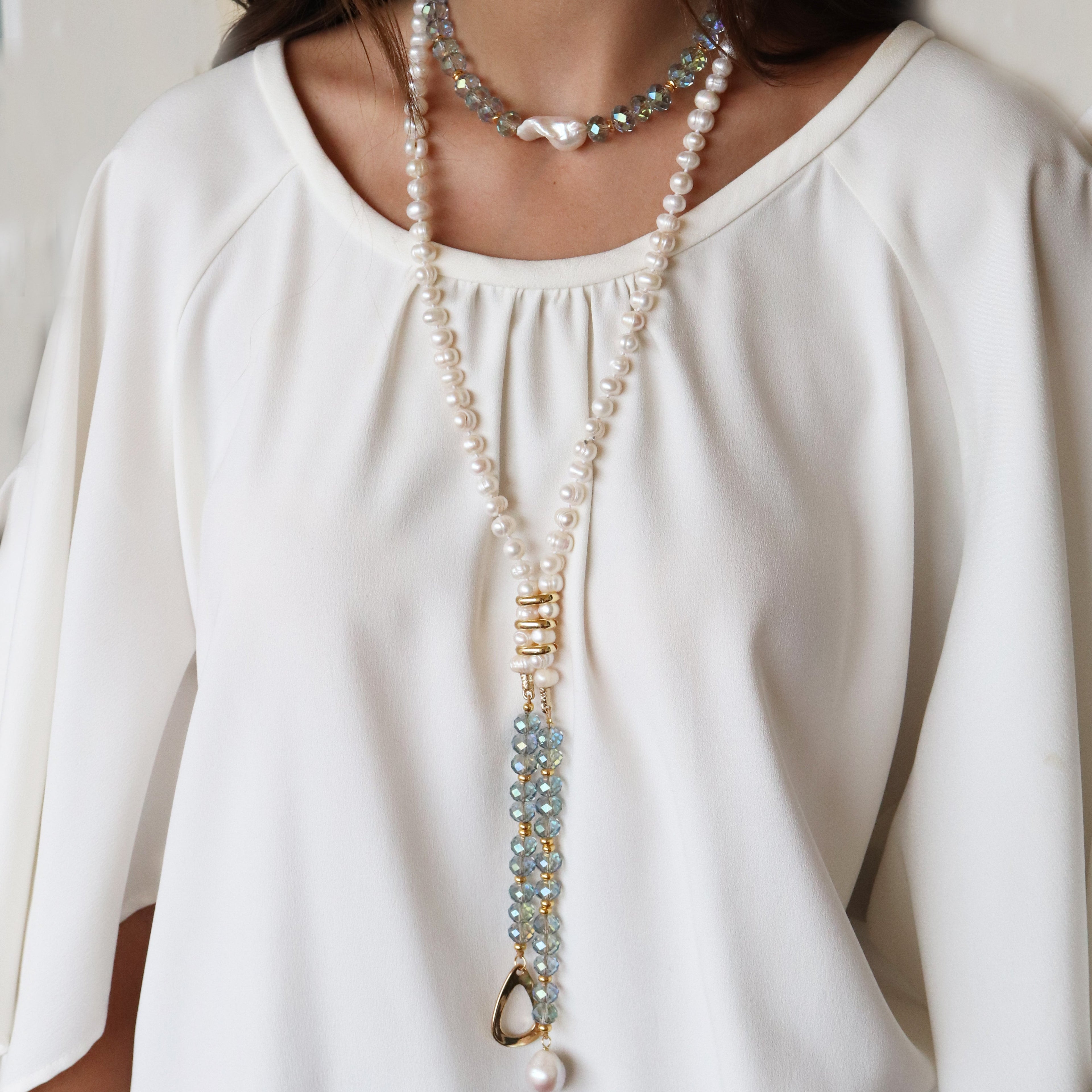Collar de perlas BLUME Barroco