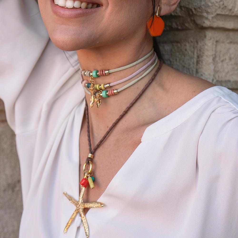 Collar largo mujer ajustable SERENIDAD ESTRELLA Monsul