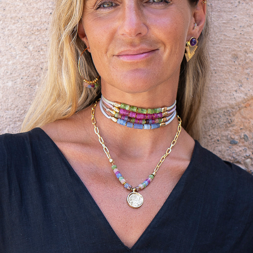 Collar piedra natural ROUN