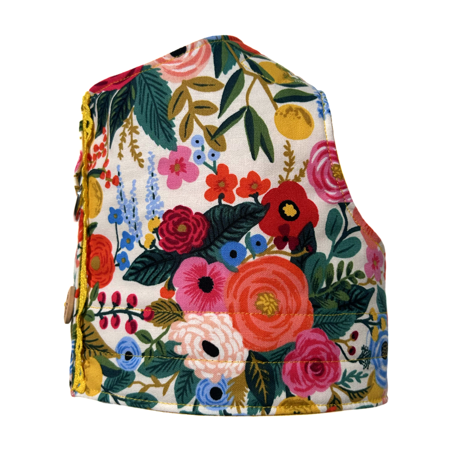 Test Samples - Handmade Vest Dog Harness - Garden Party