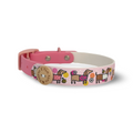 Bee Happy Dachshunds - Handmade Biothane Dog Collar - Powder Pink