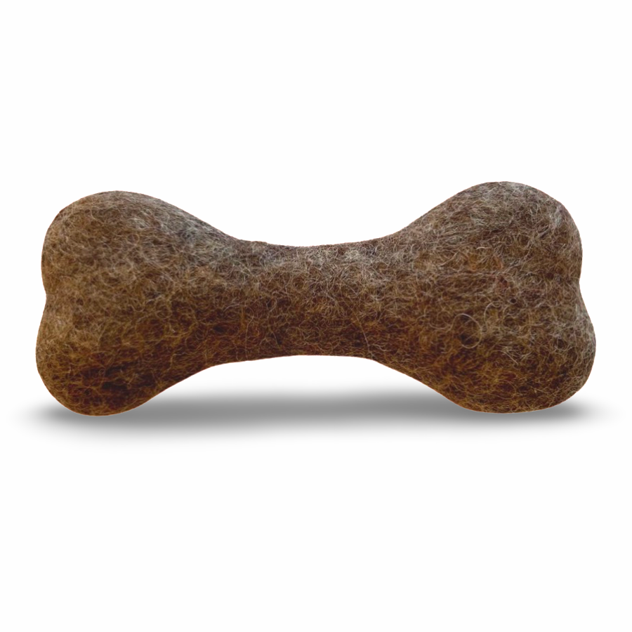 Felt Dog Bone Toy - 10cm