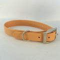 Handmade Biothane Dog Collar - Tan - 20mm