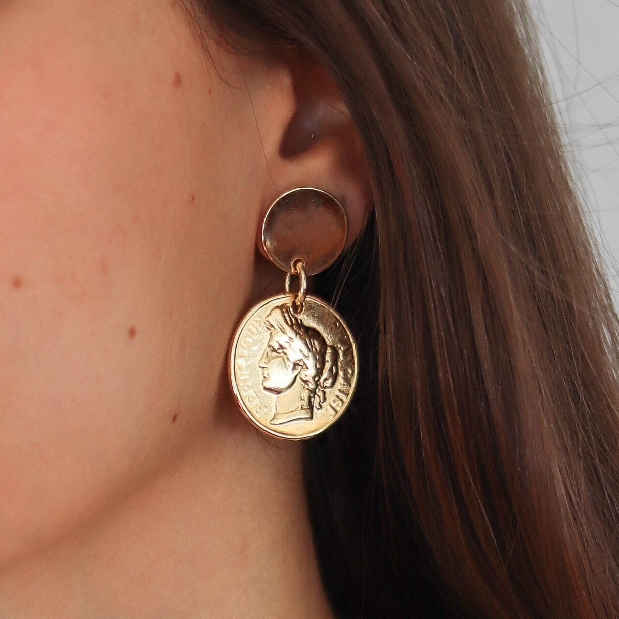 Pendientes CHAINET Moneda