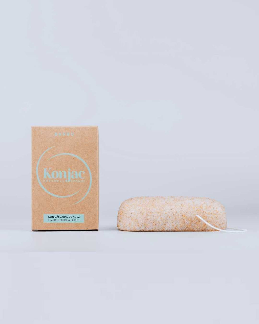Esponja Konjac Corporal Exfoliante con Nuez