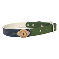 Handmade Biothane Dog Collar - Cornish Hunting Tartan - 2 Colour 20mm
