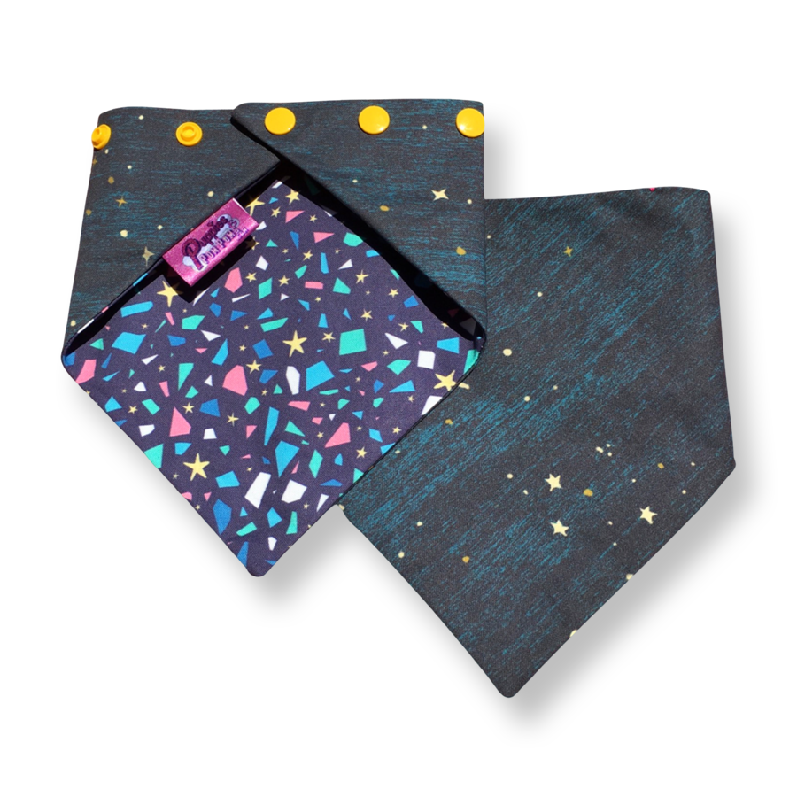 Dog Bandana - Terrazzo Stars - Snap On