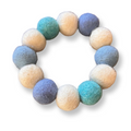 Pom Pom Bracelet - Cornish Blues / Baby Blues