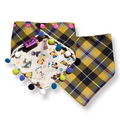 Pom Pom Dog Bandana - Cornish Tartan