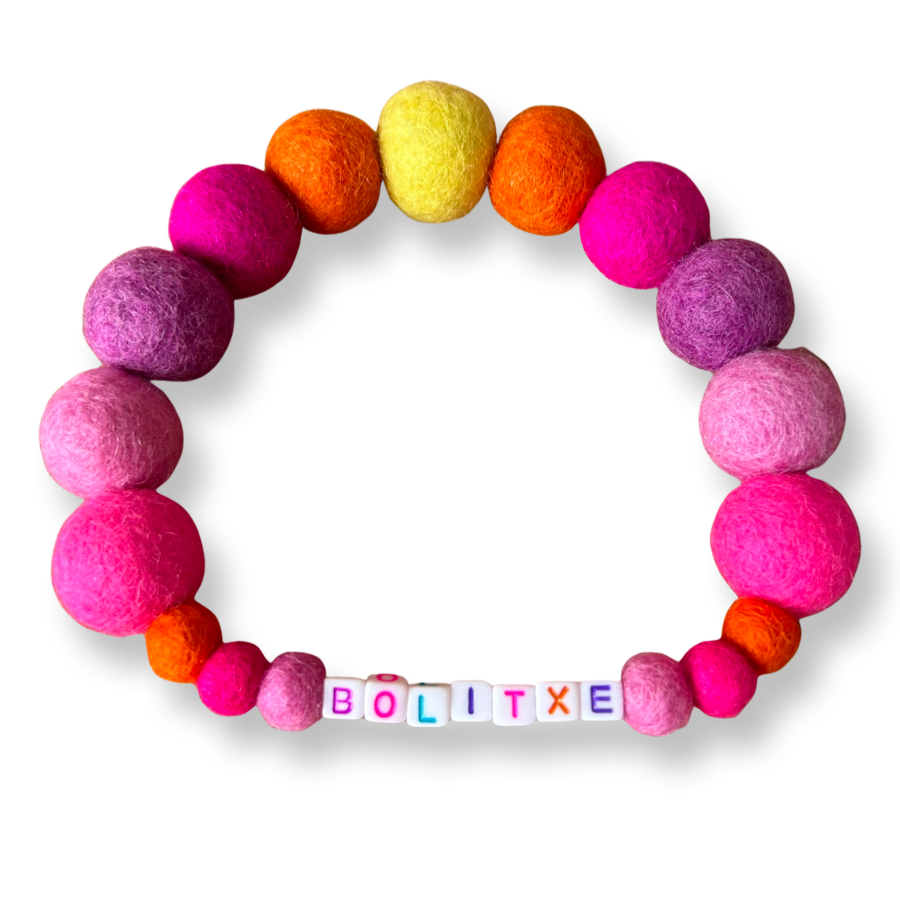 Pink - Personalised Pom Pom Dog Collar