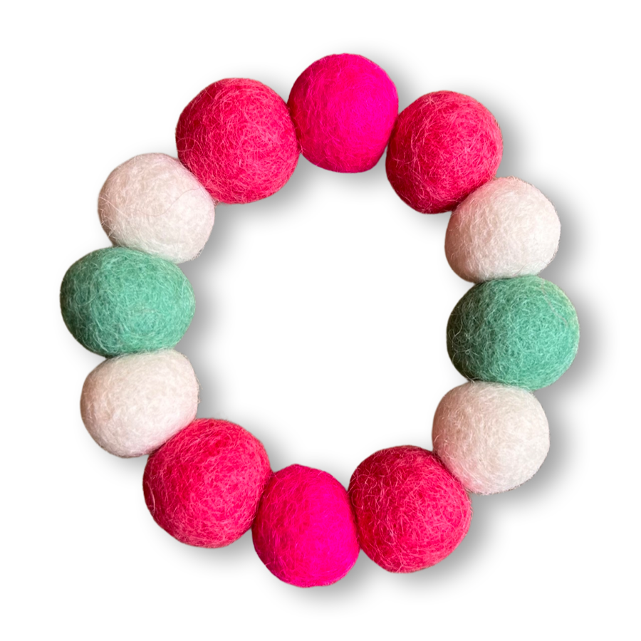 Sweet Watermelon Personalised Pom Pom Dog Collar