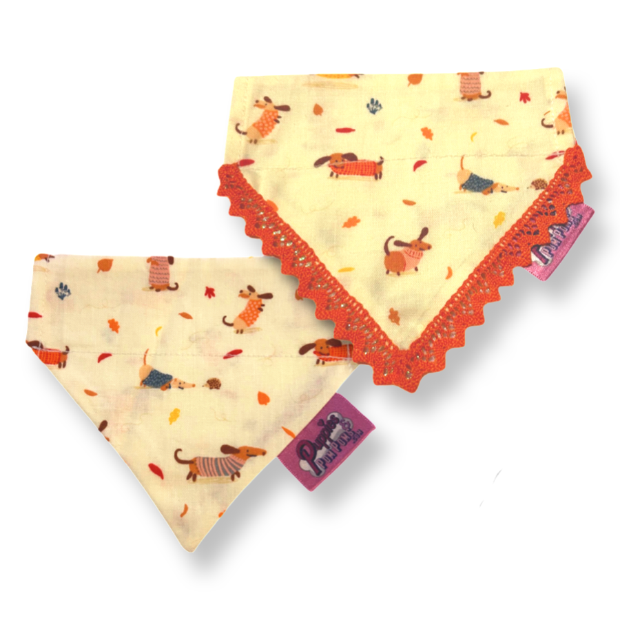 Autumn Dachshunds Bandana
