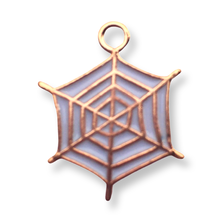 Halloween Spider Web Charm