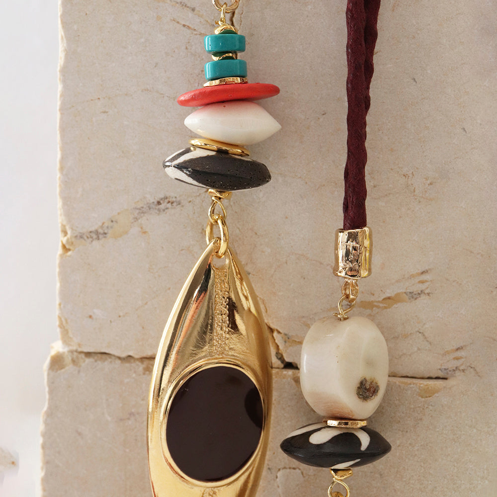 Collar largo ajustable para mujer MONSUL CANOE