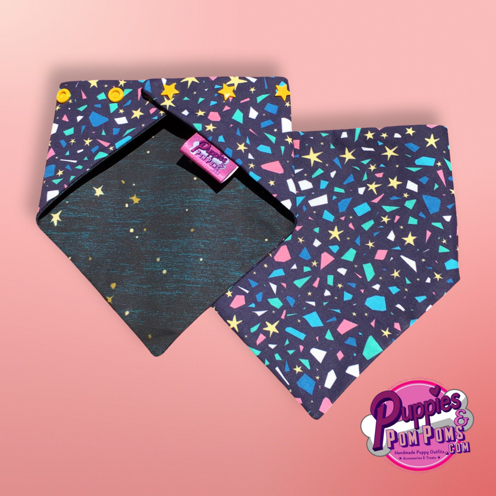 Dog Bandana - Terrazzo Stars - Snap On