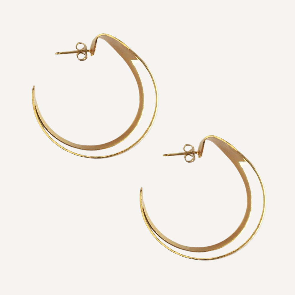 PENDIENTES ARO LUNA