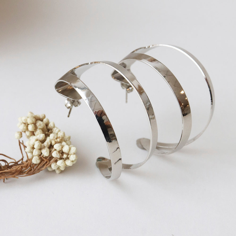 PENDIENTES ARO LUNA