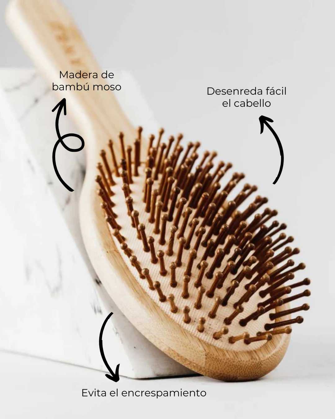Cepillo de Madera para Cabello
