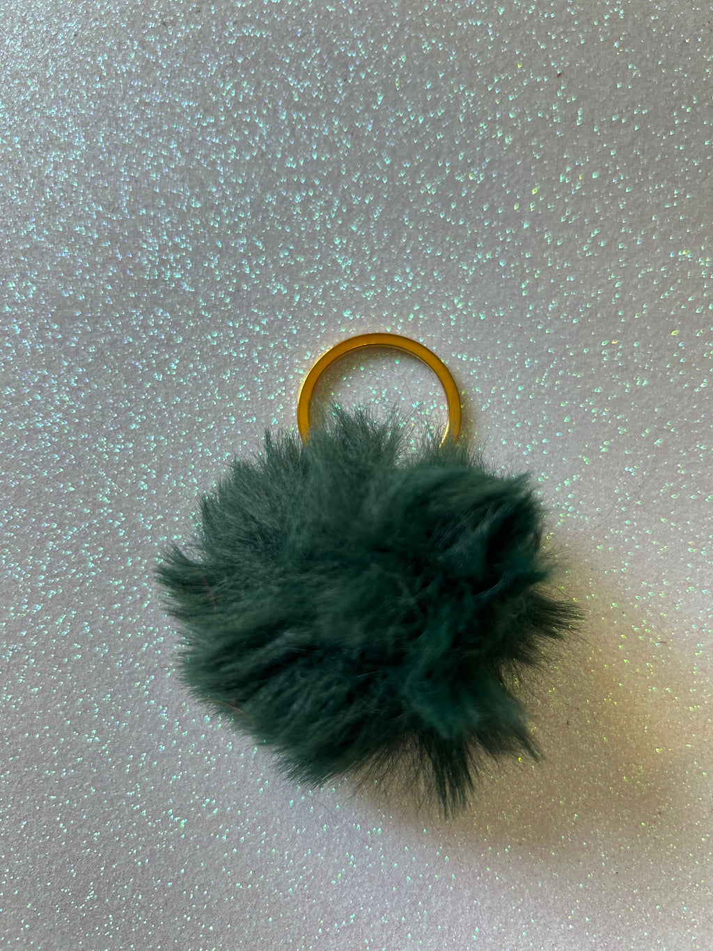Mixed colours - Mini PomPom Keyrings - (without clips)