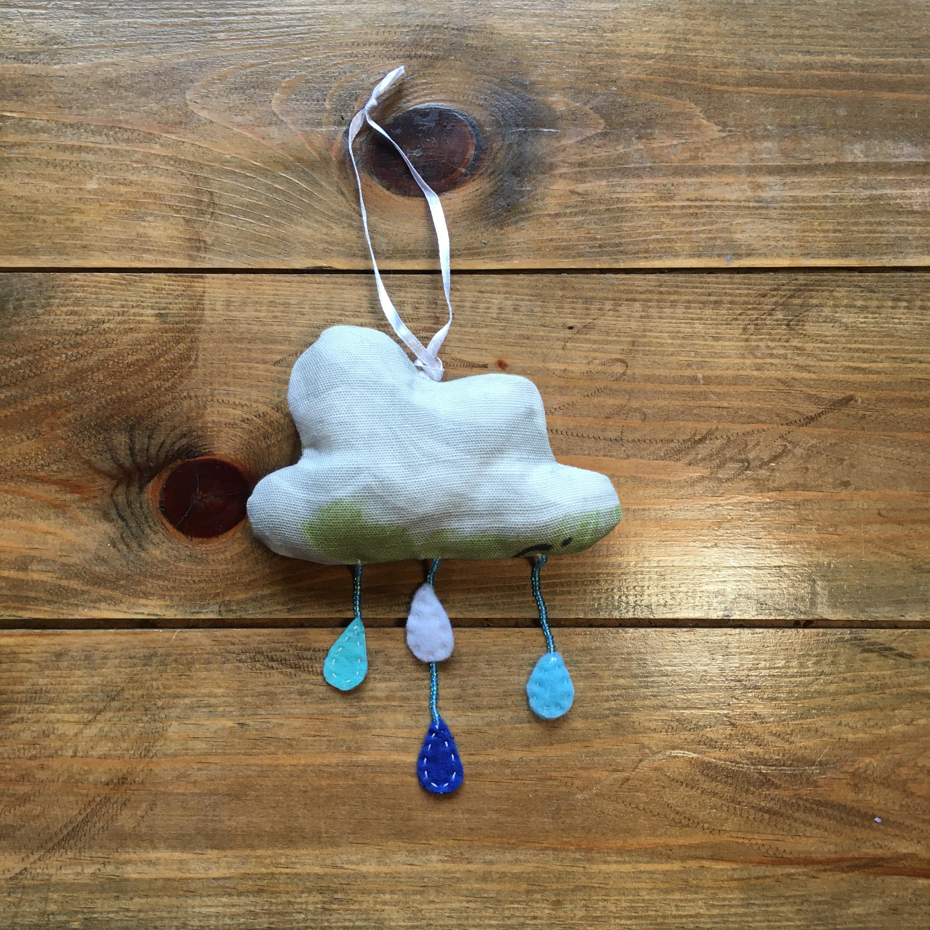 Handmade Floral Raincloud Decorations