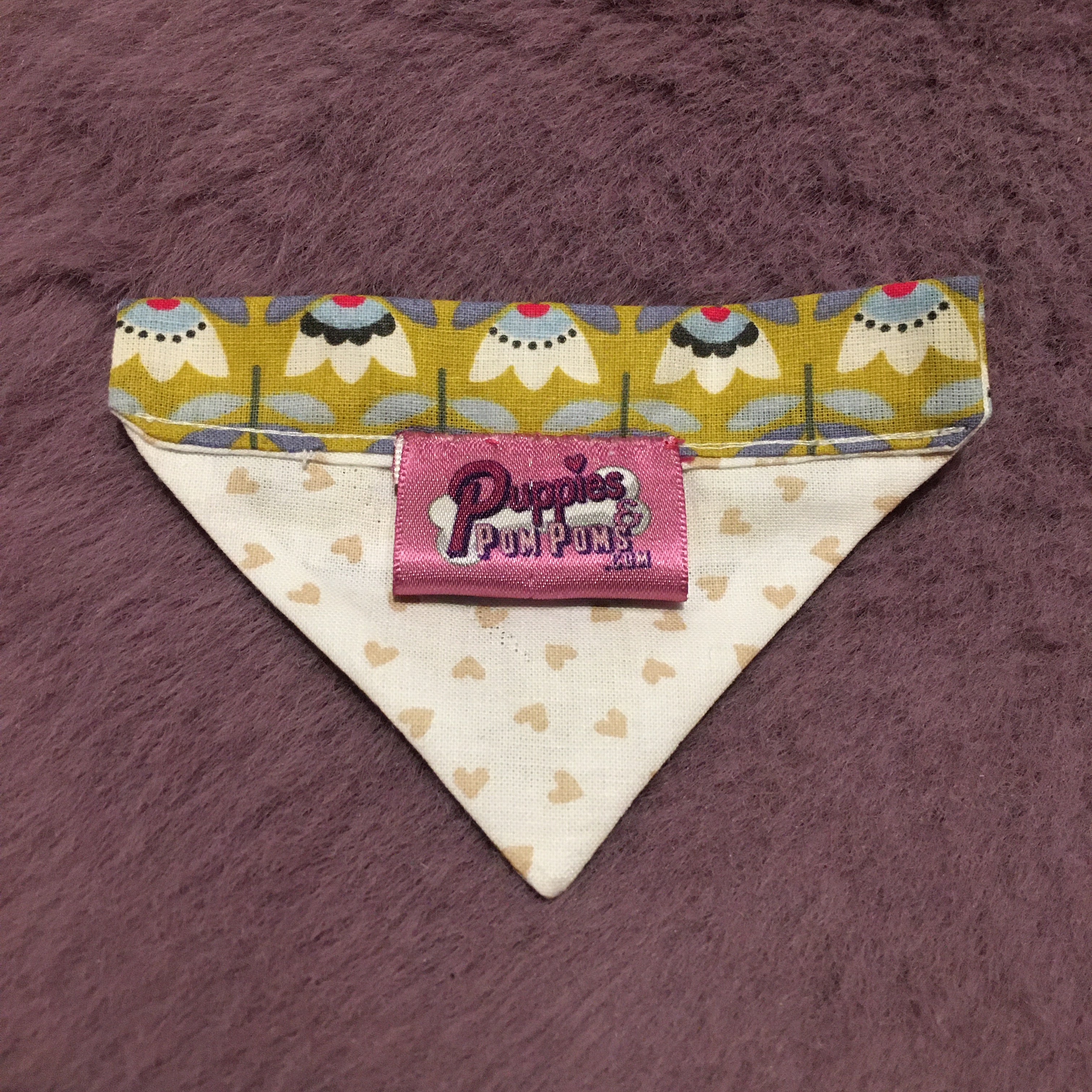 Paws to Smell the Flowers Dog Bandana - Slim Opening