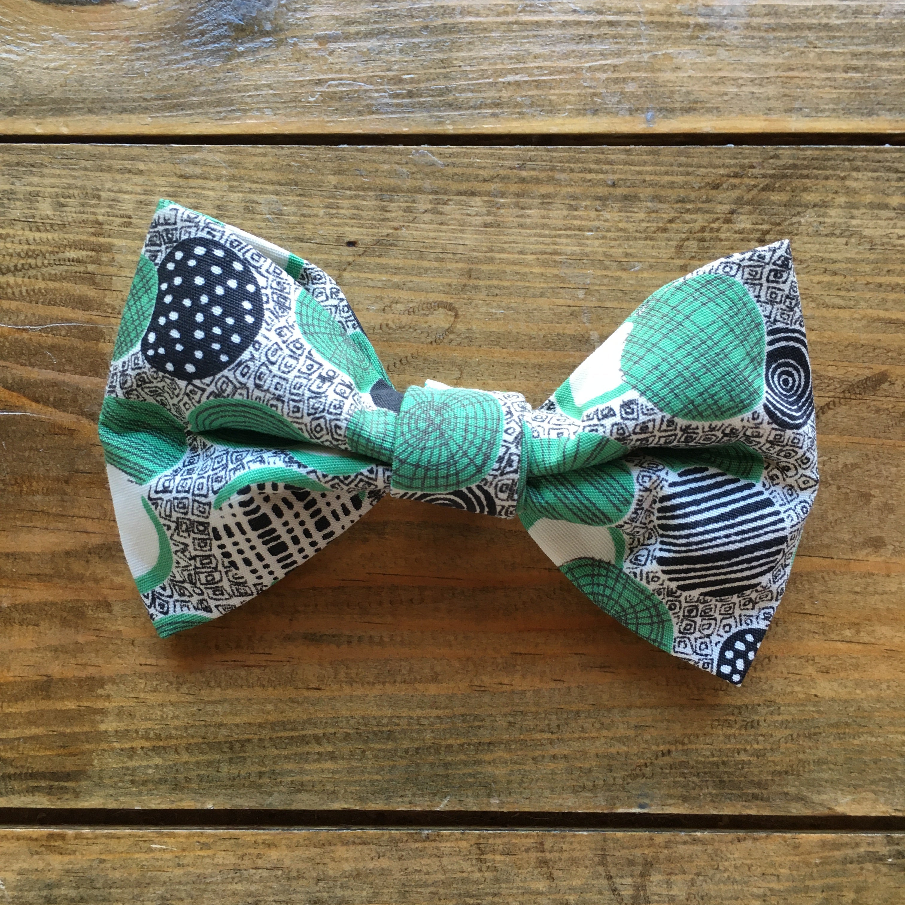 Green Geo Bow Tie