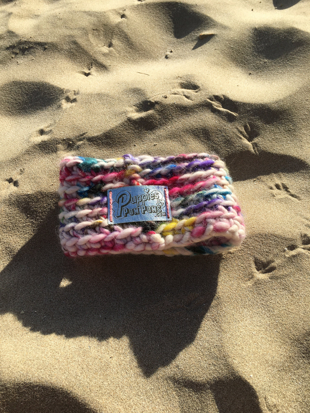 Hand painted Sprinkle Luxe Crochet Dog Snood