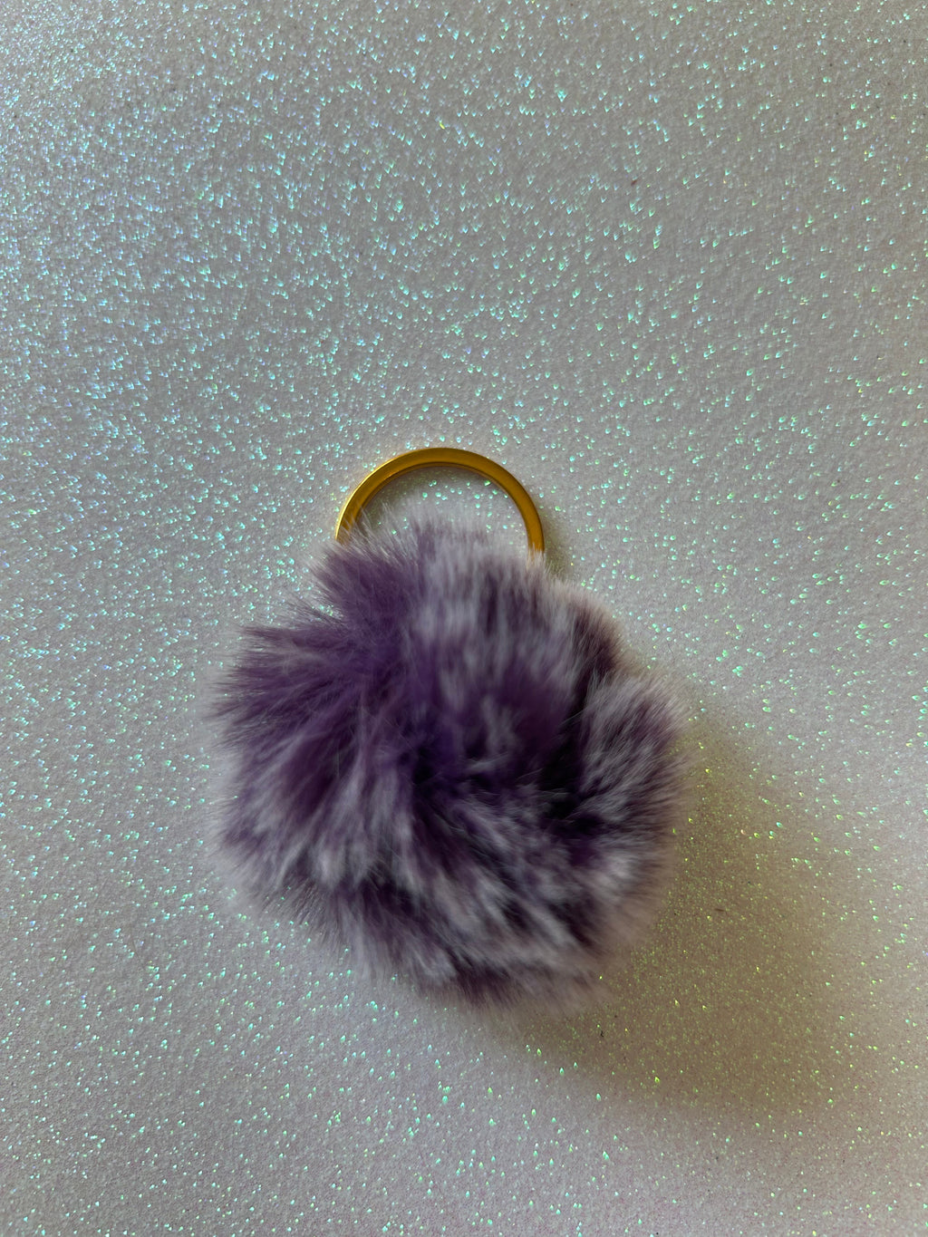 Mixed colours - Mini PomPom Keyrings - (without clips)