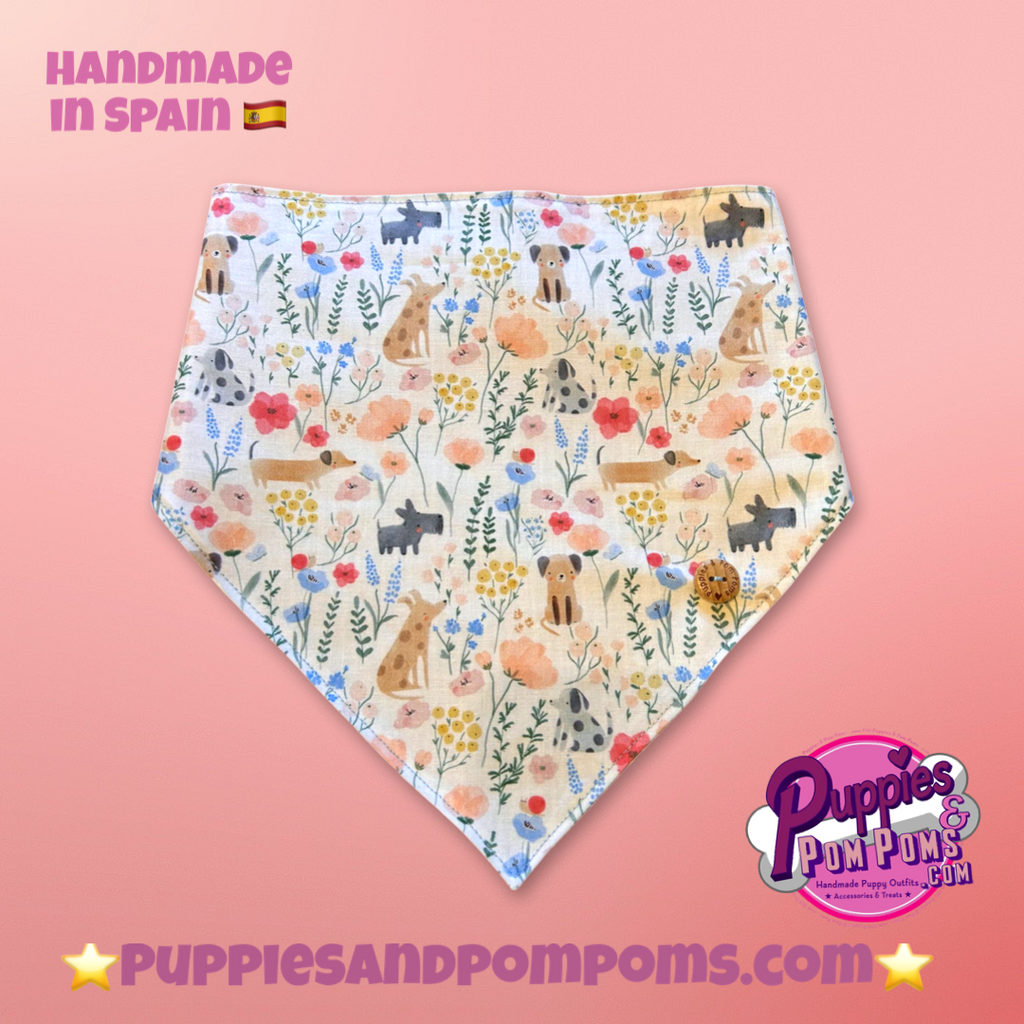 Spring Dachshunds Bandana - Snap On