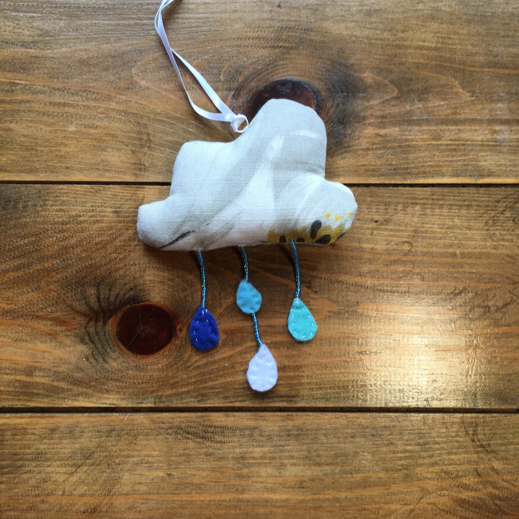 Handmade Floral Raincloud Decorations
