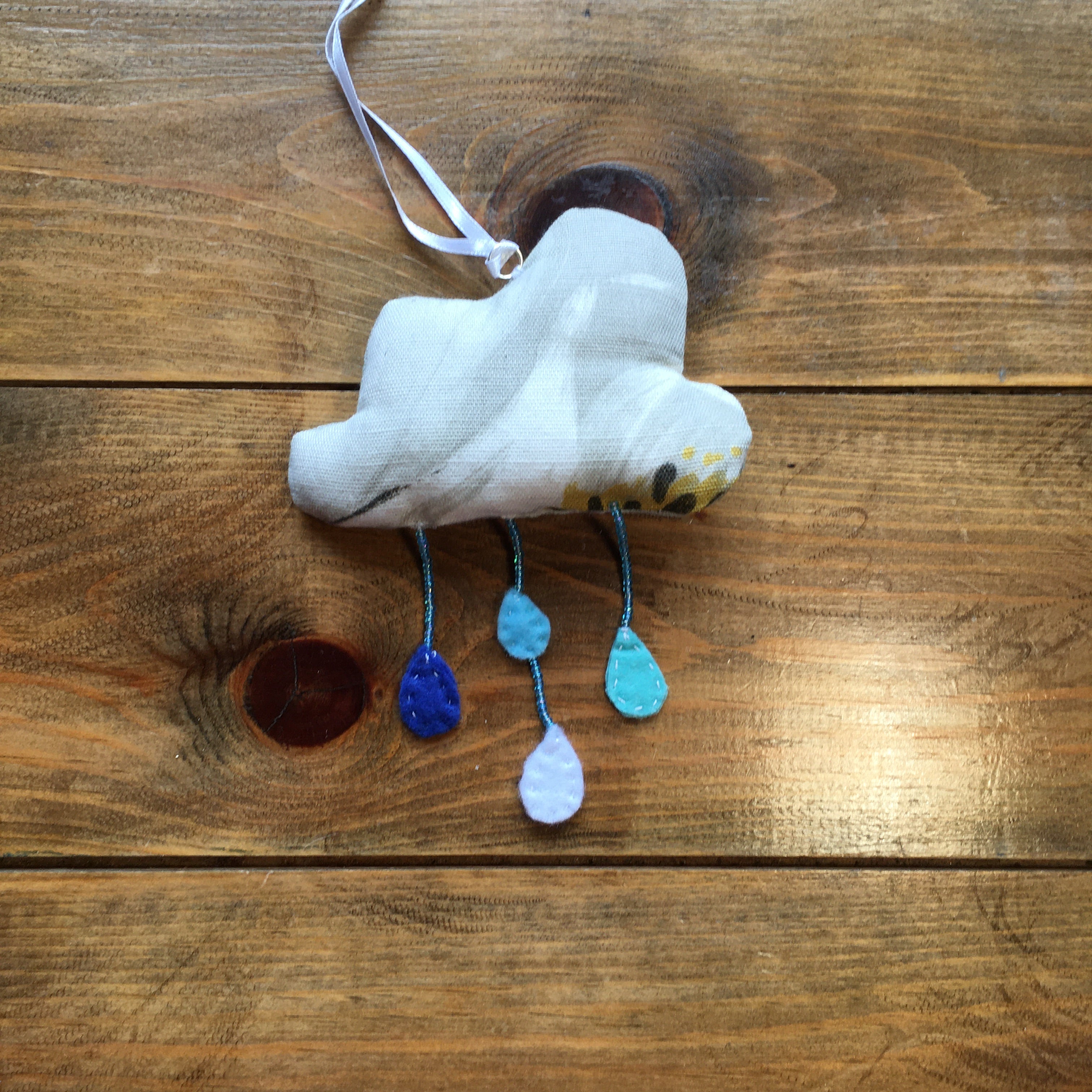 Handmade Floral Raincloud Decorations