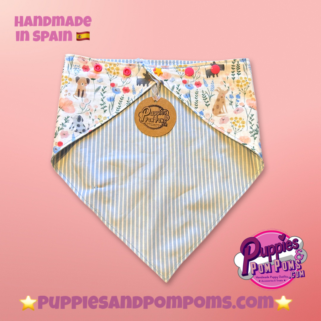 Spring Dachshunds Bandana - Snap On