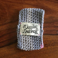 Rainbow Chic Pink/Grey Crochet Dog Snood / Buff