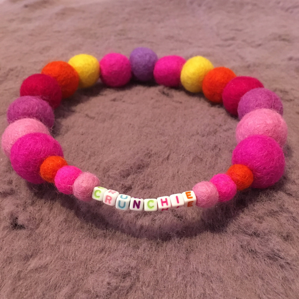 Pink - Personalised Pom Pom Dog Collar