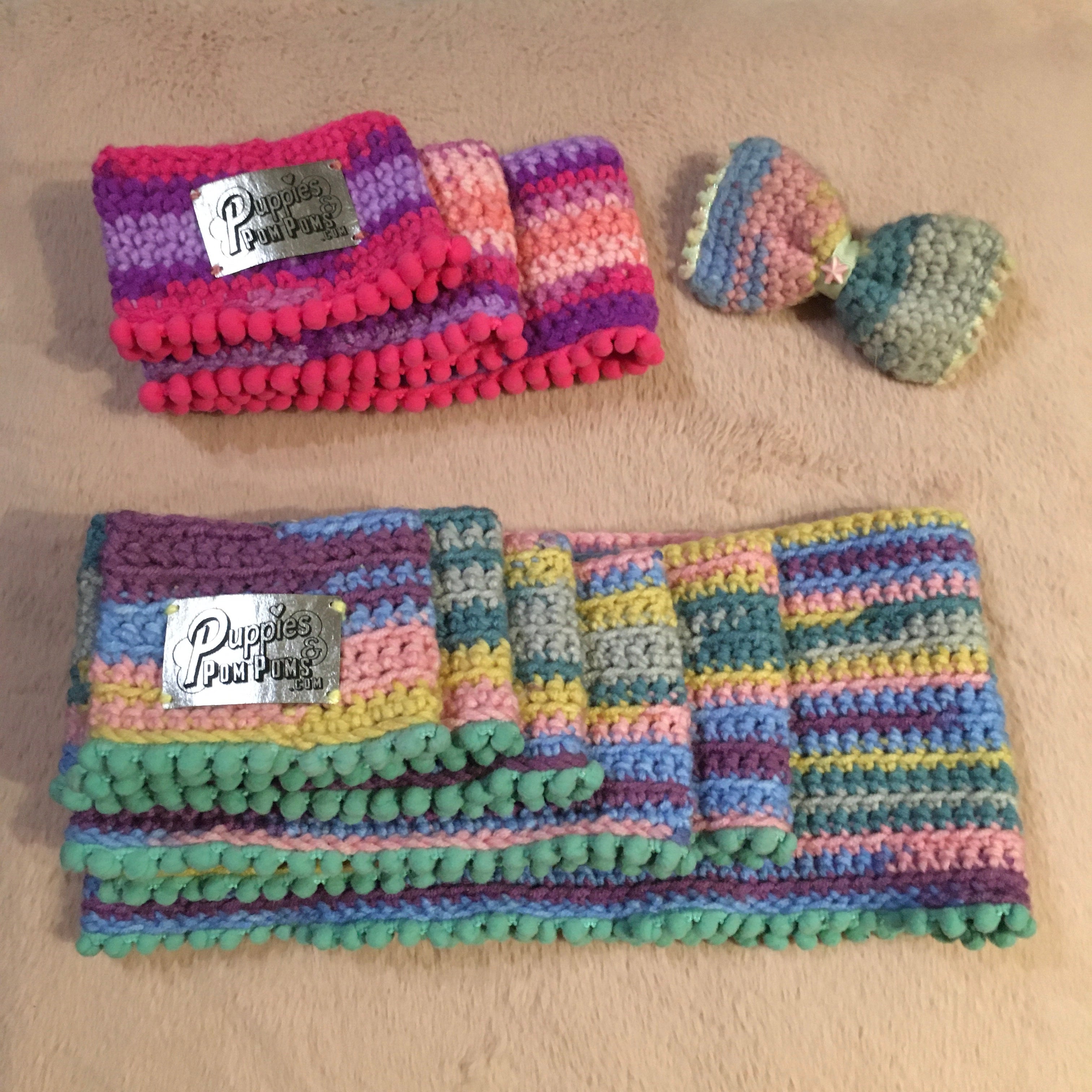 Minty Pastels Crochet Snood / Buff