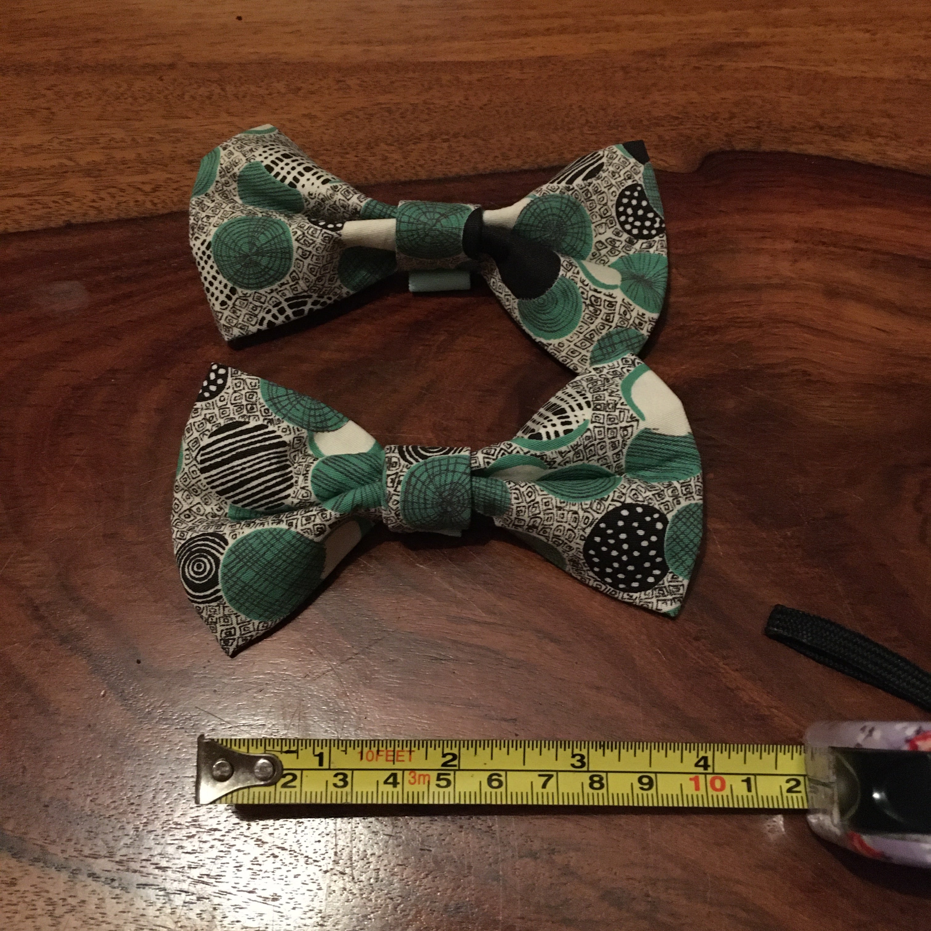 Green Geo Bow Tie