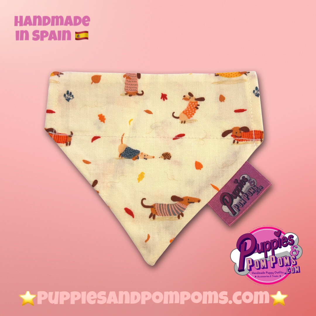 Autumn Dachshunds Bandana