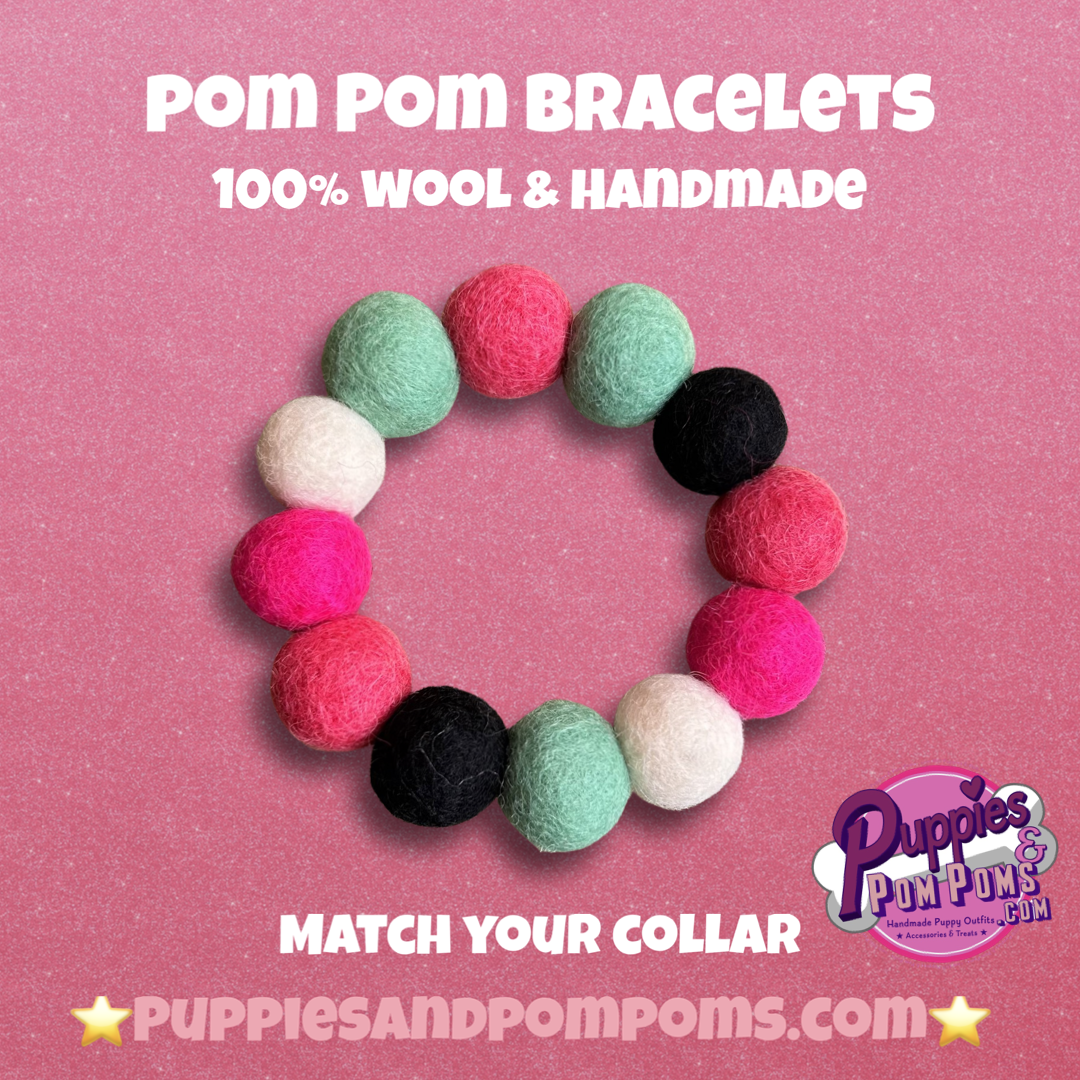 Pom Pom Bracelet - Watermelon - Big Balls