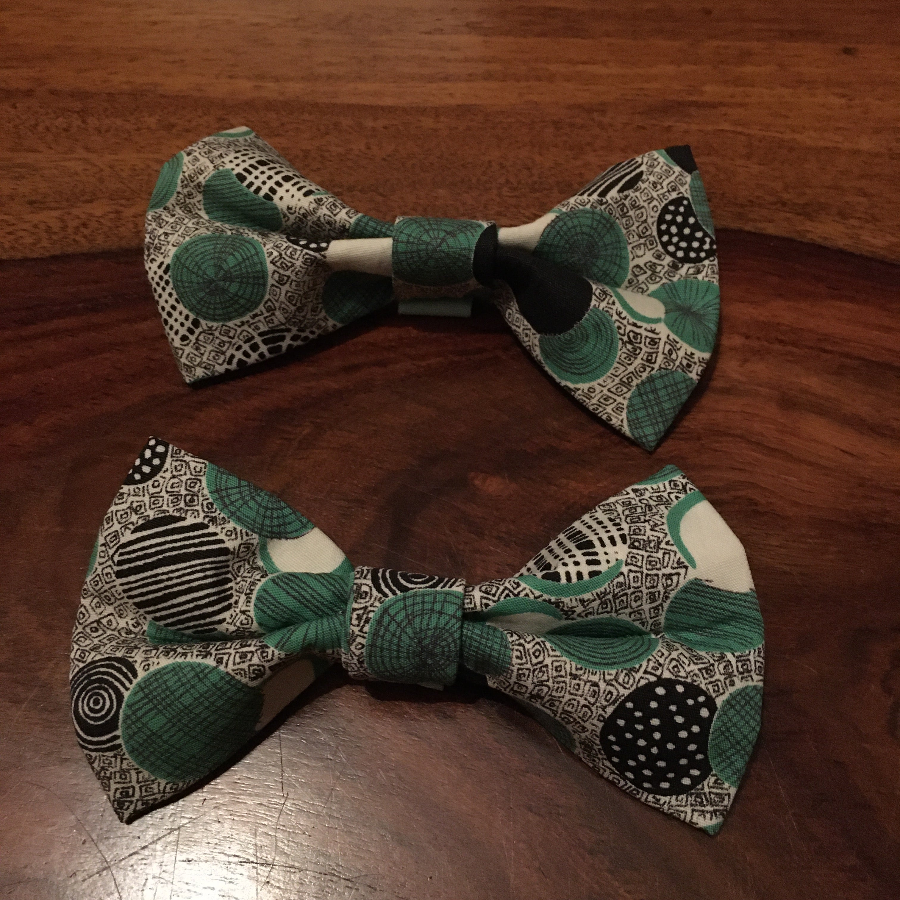 Green Geo Bow Tie